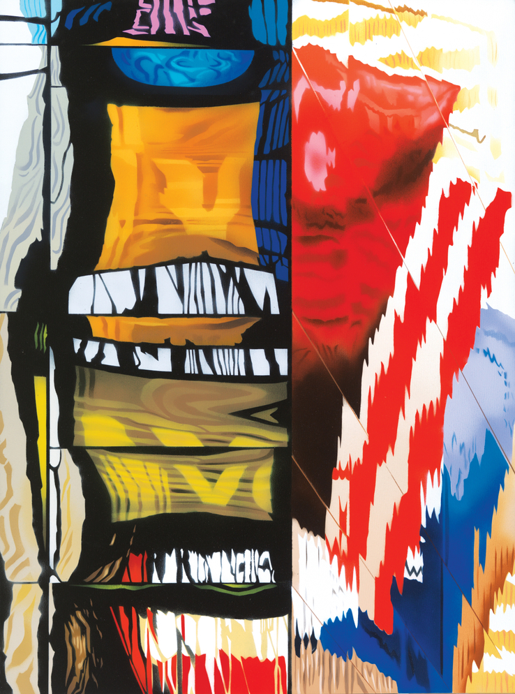 Brendan Neiland  Multiflections, 2014  Acrylic on canvas  122 x 91 cm