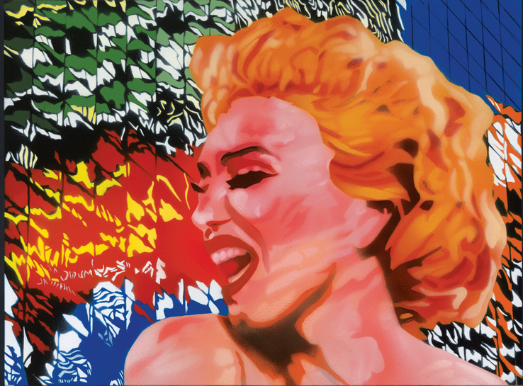 Brendan Neiland  Zephyr, 2016  Acrylic on canvas  45.5 x 61 cm