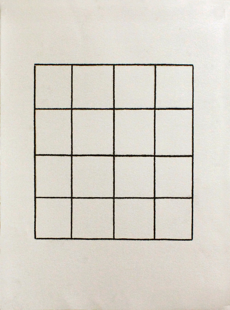 Linda Karshan  29/03/2005, I Casa Buonarroti, Cornered Out, 2005  Graphite on paper  76 x 56 cm