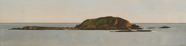 John Kelly  High and Low (Sunrise), 2017  Oil on canvas on board  30 x 123 cm  Signed and dated lower right; titled verso