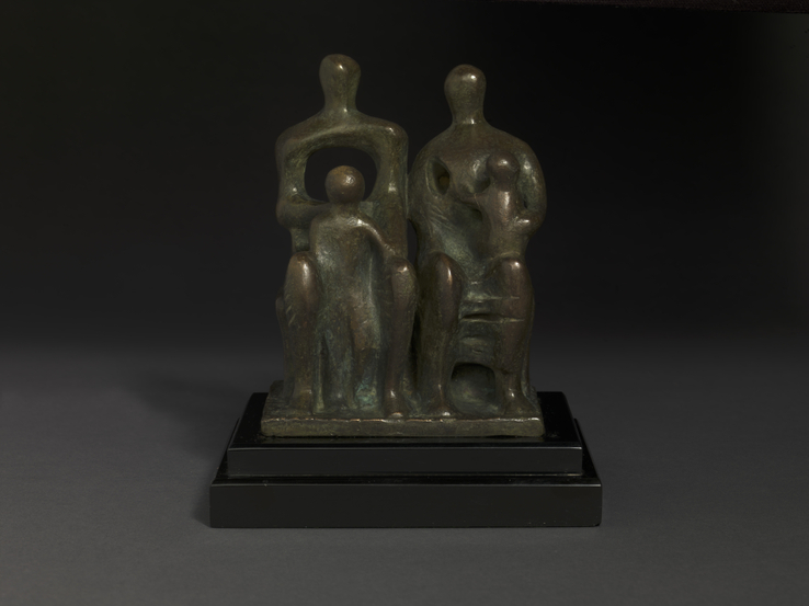 Henry Moore OM, CH  Family Group, 1946  Bronze  15 cm (height)  Cast from a 1945 terracotta maquette