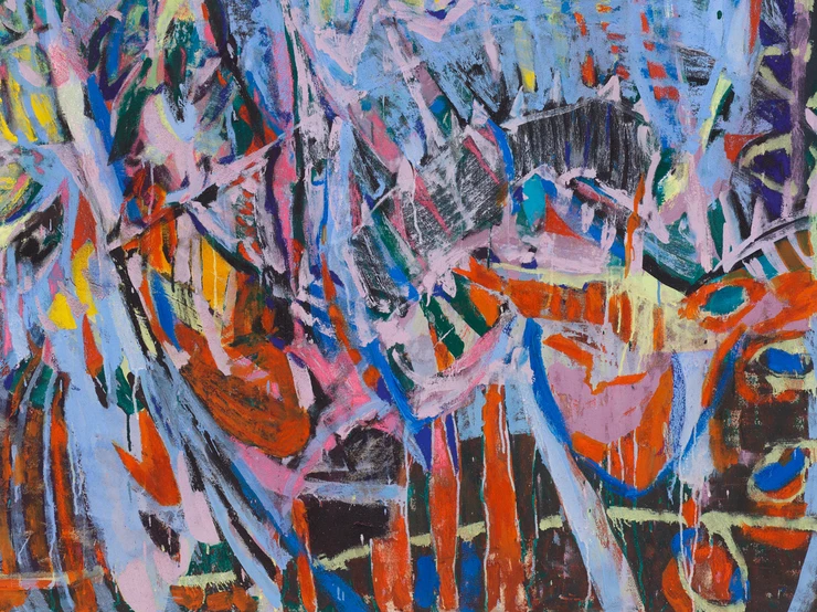 Caroline Jackson, Multum blue (detail), 2025