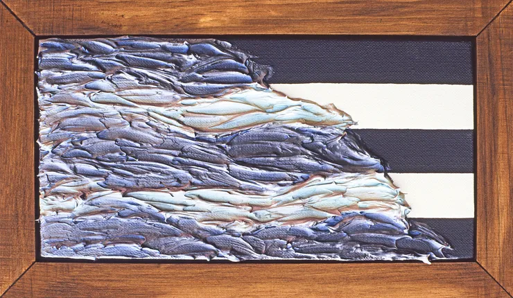 Jorrit Tornquist Untitled, 1984 Acrilico su pasta adesiva, su tela 23 x 38 cm 9 x 15 in