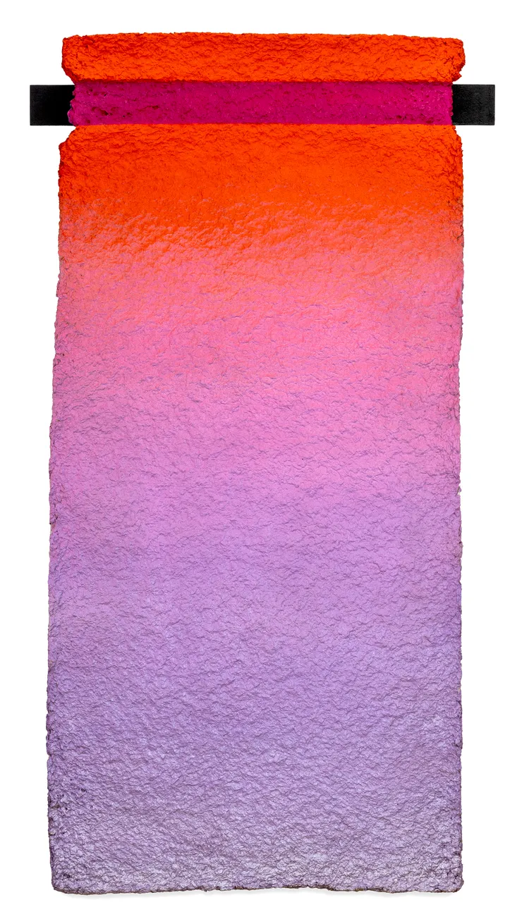 Jorrit Tornquist Sun-set, 1993 Acrilico su cartapesta, listello di legno 92 x 50 cm 36 1/4 x 19 3/4 in