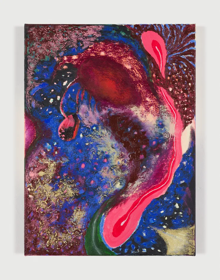 Mariana Rocha, Com a ponta da língua circulo anel e dedos, 2021-2025