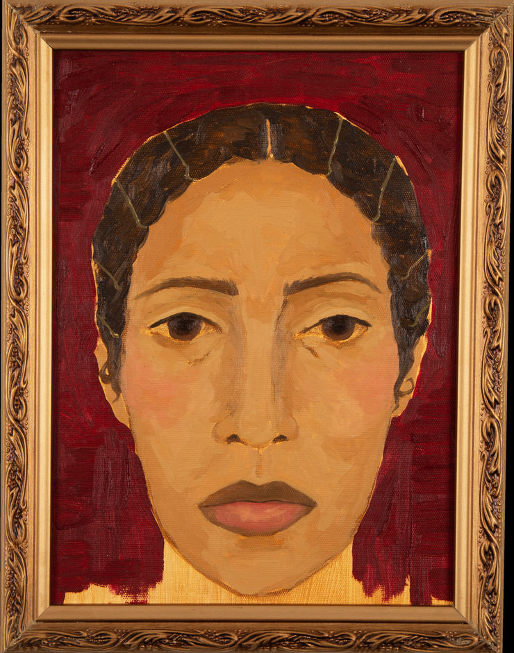 ABRE ALAS #17, Mariana Honório, Autorretrato com grampos, 2021