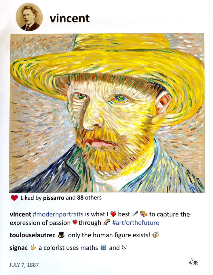 Laurence de Valmy, Vincent’s modern portrait, 2022