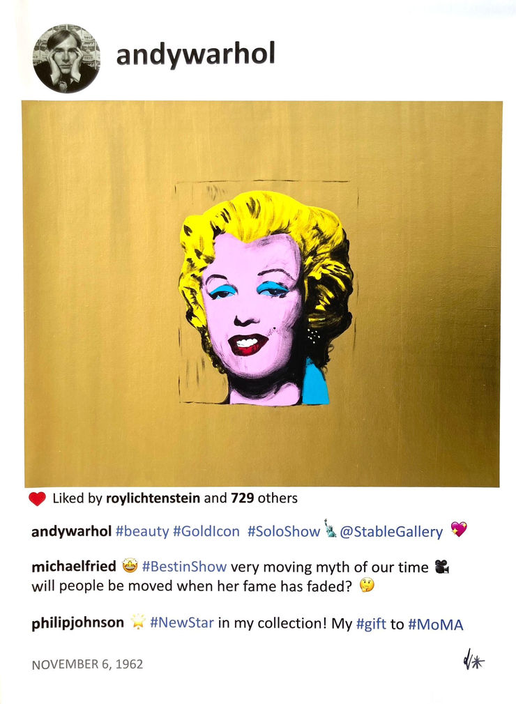 Laurence de Valmy, Andy’s gold Marilyn , 2022