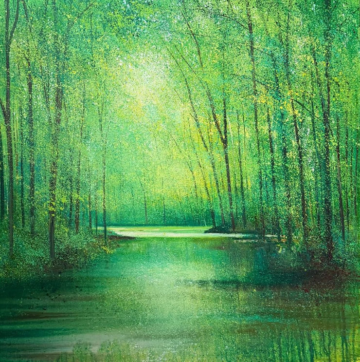 John Connolly, Woodland to Water - Live artwork piece