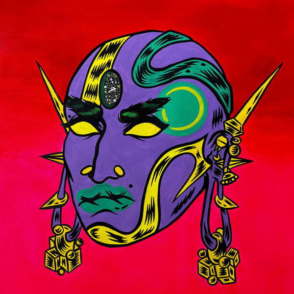 Osheen Siva Aḻaku 032024 22 x 22 in