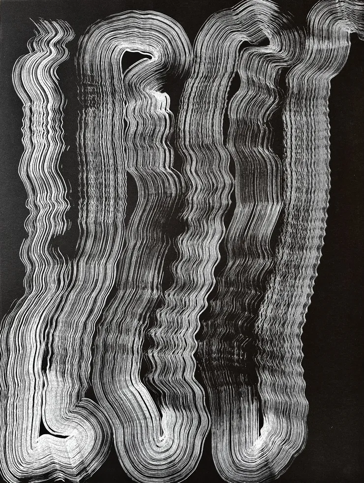 Cynthia Yee, A small river is created while drawing