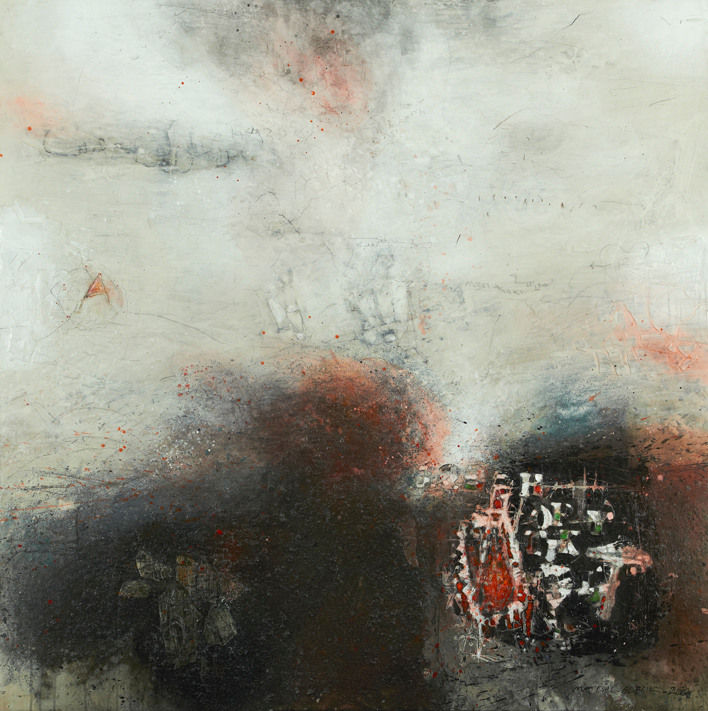 Abdul-Karim Majdal al-Beik Wall, 2012 Mixed Media on Canvas 150 x 150 cm