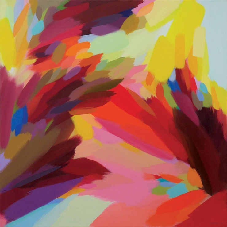 Pink Beach, 2013 Acrylic on Linen Canvas 122 x 122 cm