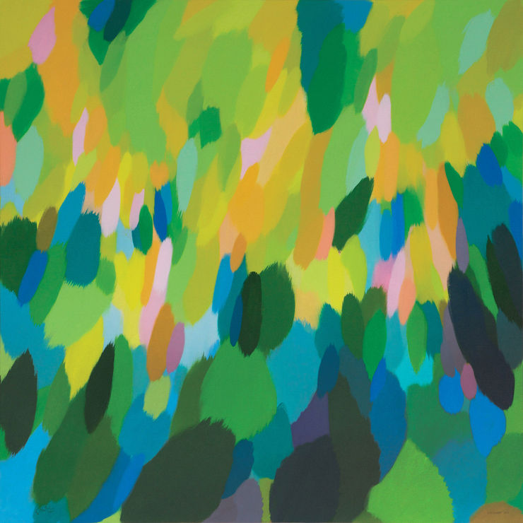 Sunrise Green, 2013 Acrylic on Linen Canvas 180 x 180 cm