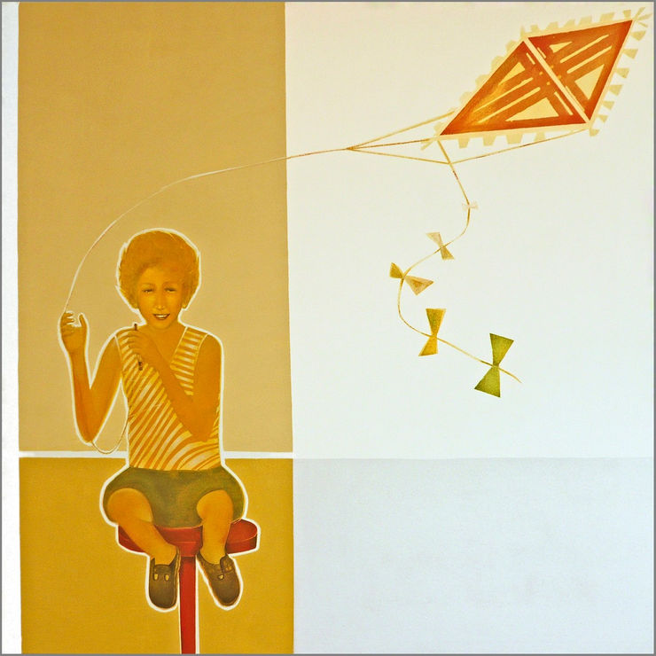 Le Soleil, 2008 Acrylic on Canvas 120 x 120 cm