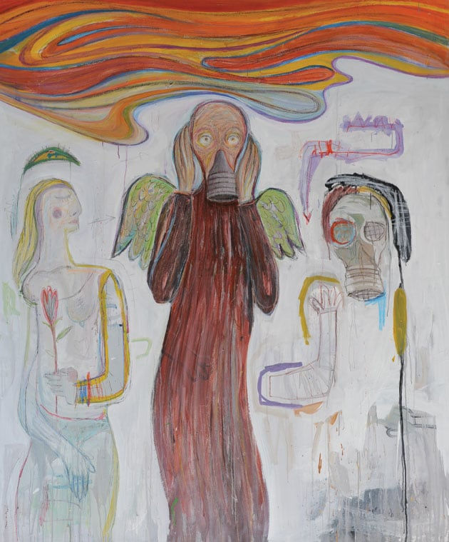 The Scream 2010, 2009 Mixed Media on Canvas 180 x 150 cm