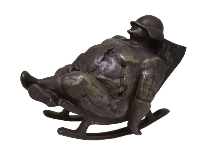 A Nap, 2018 Bronze Edition of 8 22 x 19 x 35 cm