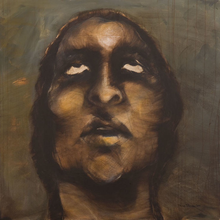 Untitled, 2010 Mixed Media on Canvas 100 x 100 cm