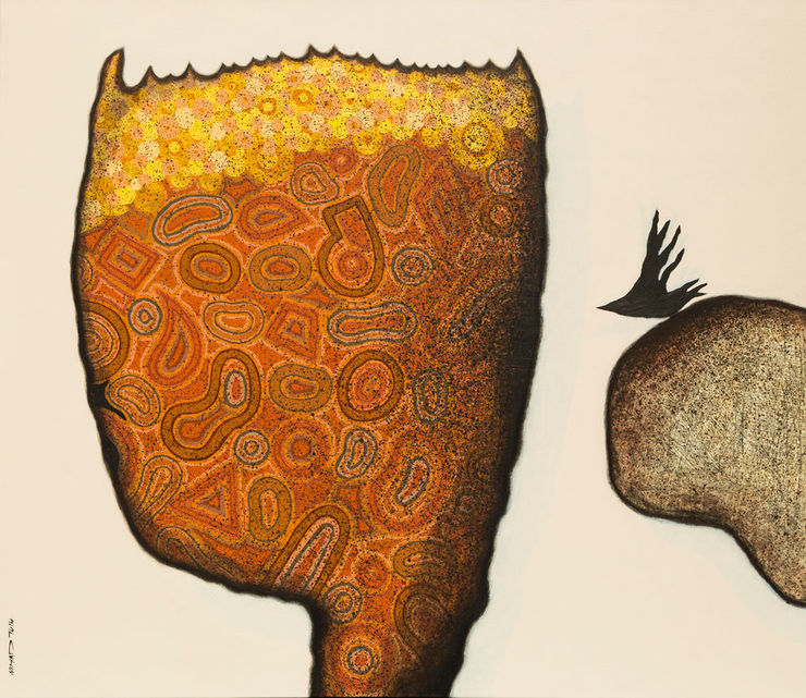 King, 2014 Mixed media on Canvas 130 x 150 cm