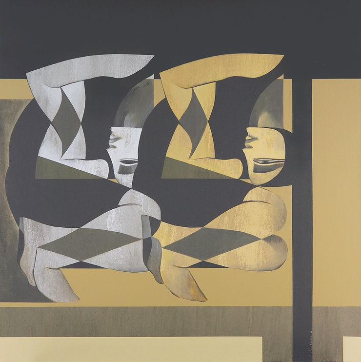 Safwan Dahoul Dream 2, 2008 Acrylic on Canvas 180 x 180 cm