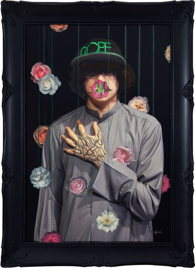 See the Beauty Here, 2013 Mixed Media on Canvas 177 x 128 cm