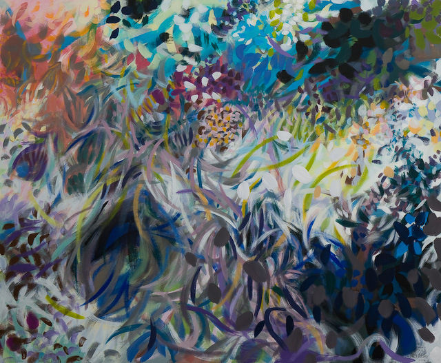 Samia Halaby Munir, 2008 Acrylic on Canvas 122 x 147 cm