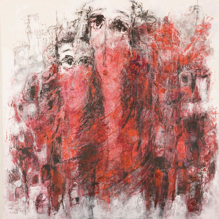 Untitled, 2009 Acrylic on Canvas 182 x 182 cm