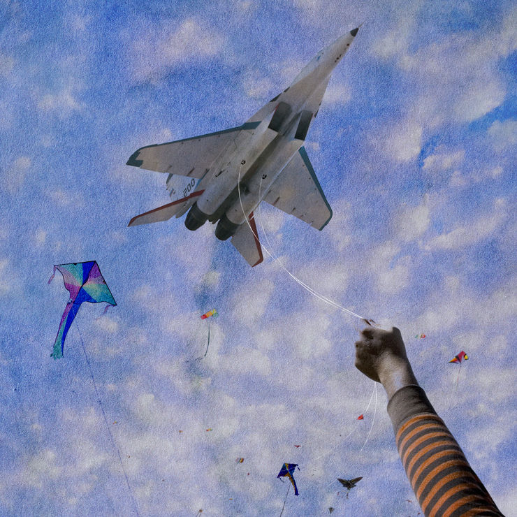 MiG Kite, 2012 Archival Print On Cotton Paper Edition of 5 + 2 AP 112 x 112 cm
