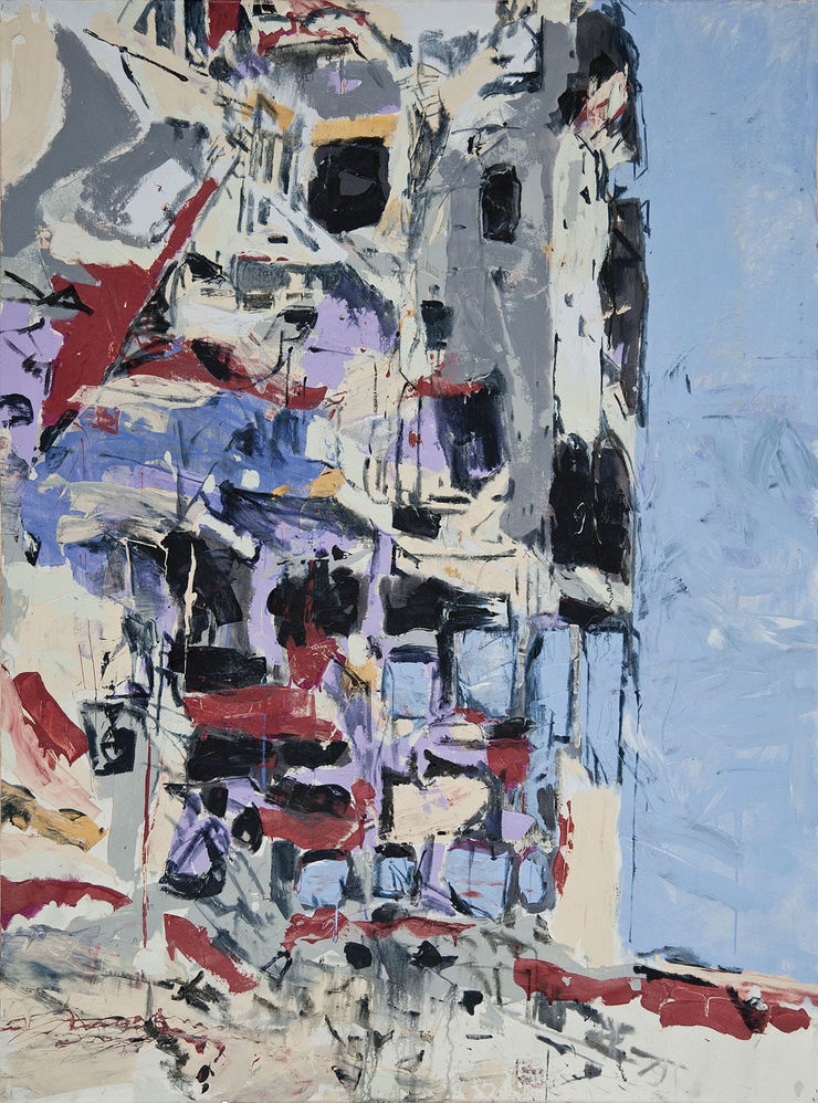 Storeys Series, 2015 Acrylic on Canvas 160 x 118 cm