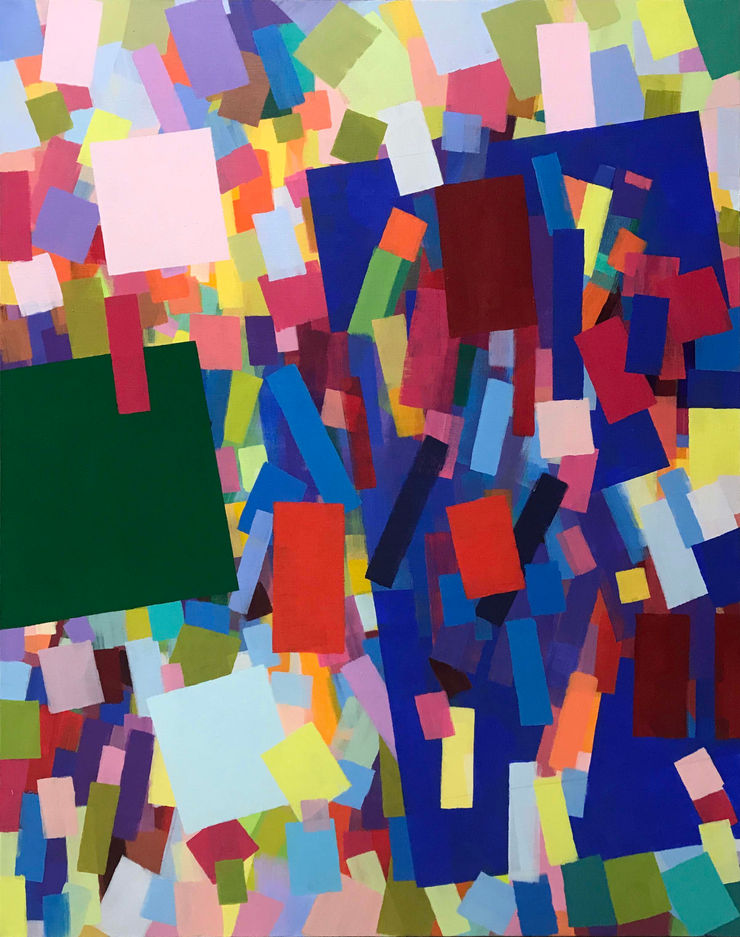 Surprising Pathways, 2019 Acrylic on canvas 153 x 122 cm