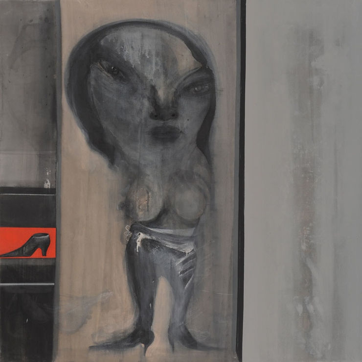 Untitled, 2009 Mixed Media on Canvas 150 x 150 cm