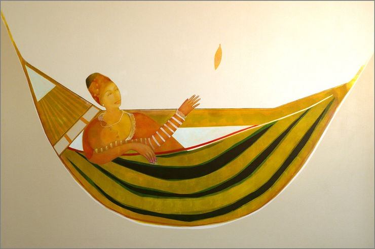 Souvenir D`enfance, 2008 Acrylic on Canvas 130 x 195 cm