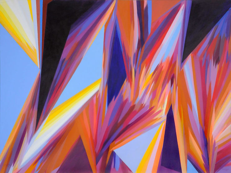 Thunder Measuring Space, 2010 Acrylic on Canvas 152 x 203 cm
