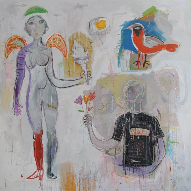 Statue of Liberty, 2009 Mixed Media on Canvas 180 x 180 cm