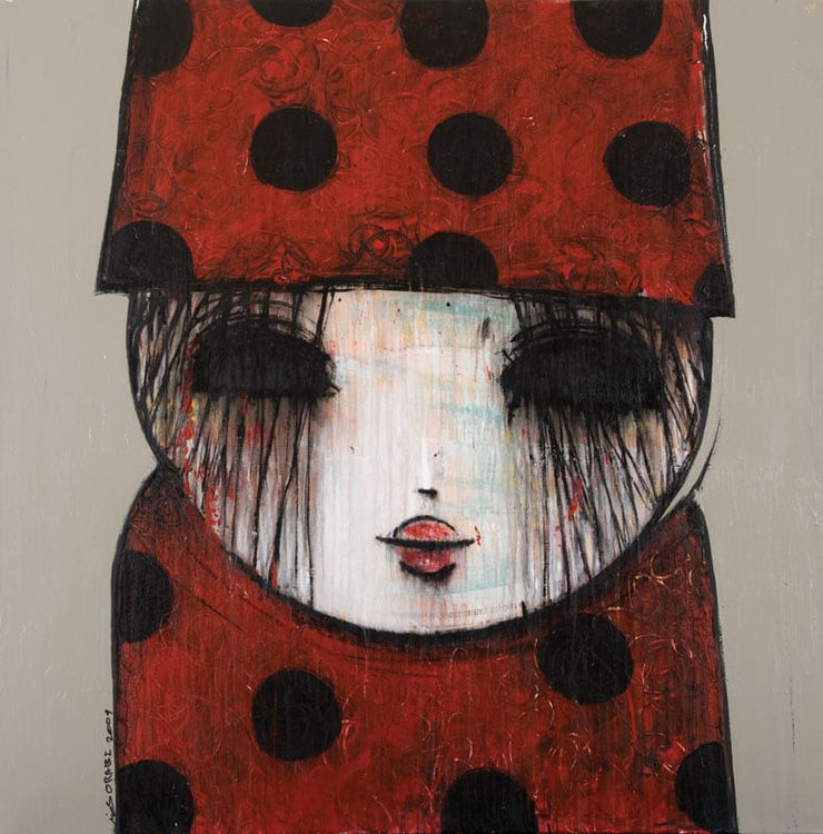 Self Portrait, 2009 Mixed Media on Canvas 150 x 150 cm