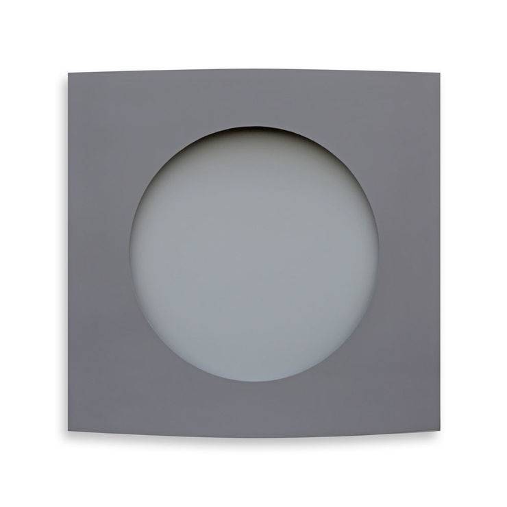 Untitled from Into a Different Dimension series, 2015 Matte enamel on aluminium 120 x 120 cm