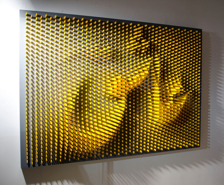 Asheq, 2014 Mixed Media On Wooden Board 140 x 200 x 27 cm