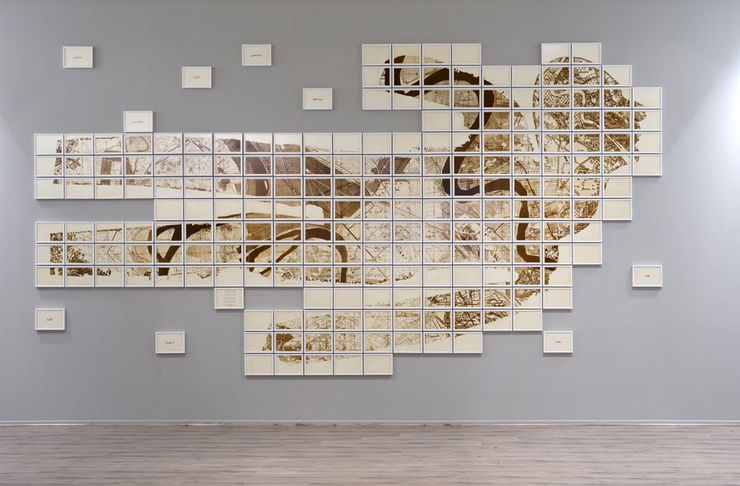 Sadik Kwaish Alfraji In Search of Lost Baghdad, 2017 Etching 500 x 260 cm Edition of 3 plus 2 AP (Edition record)