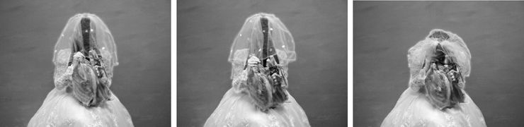 Performance #45 from the Distorted Reality Series, 2008 Digital Photo Lambda Print Edition of 2 + 1 AP 120 x 160 cm each (Triptych)