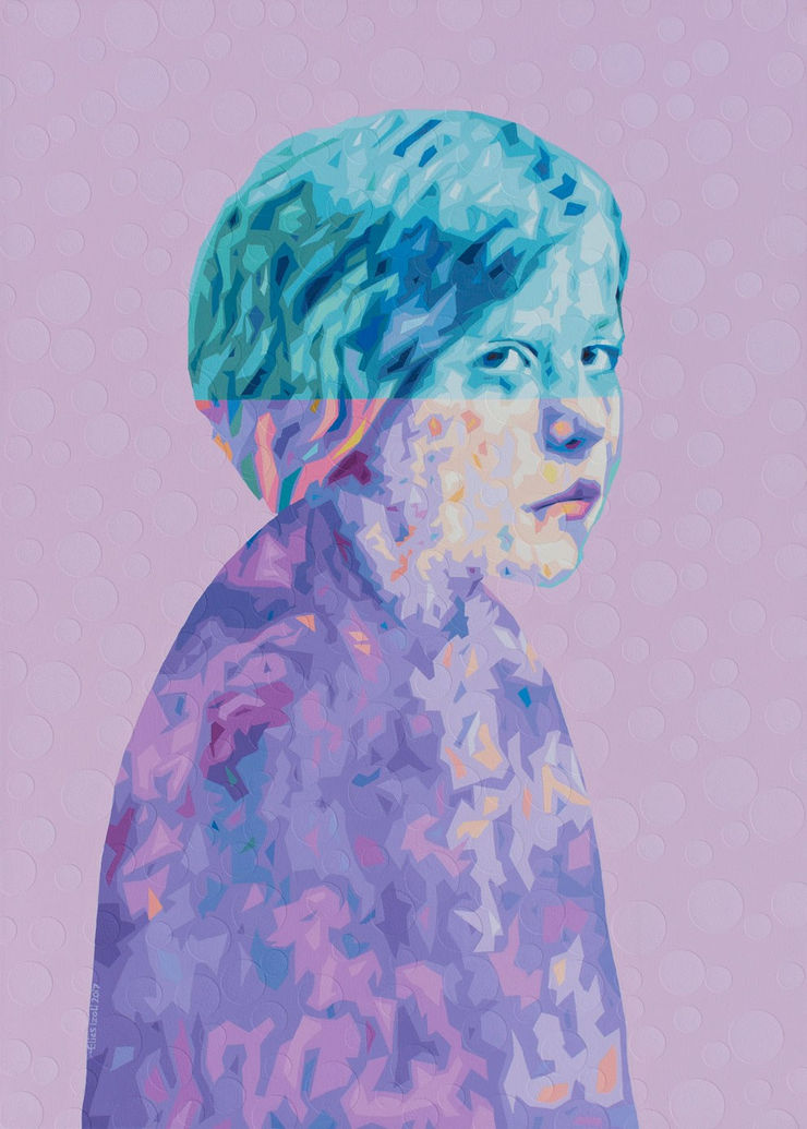 Untitled, 2017 Mixed media on canvas 125 x 90 cm