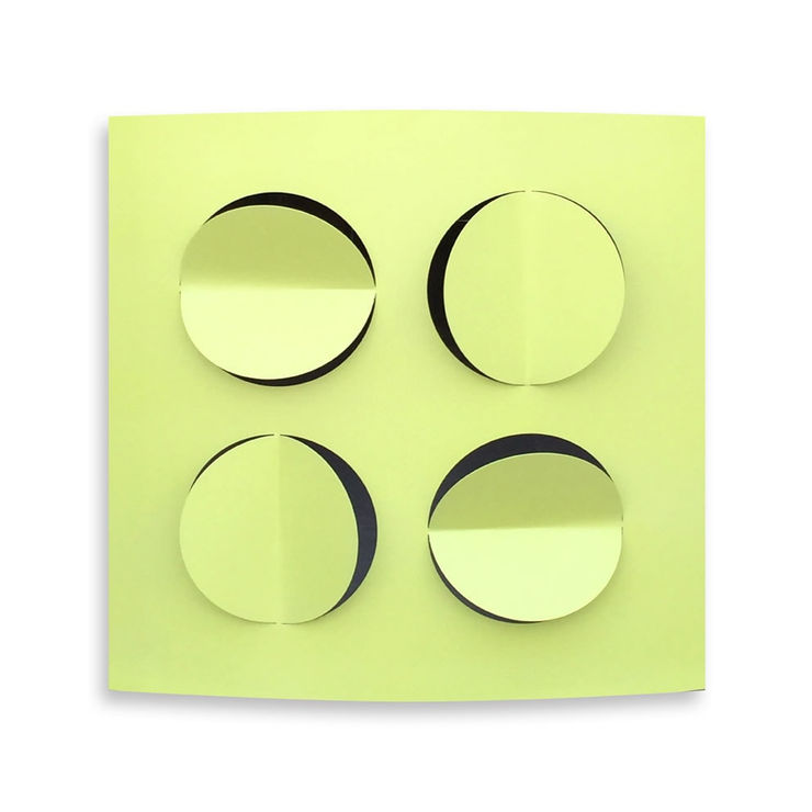 Untitled from Shape of Time series, 2015 Matte enamel on aluminium 120 x 120 cm