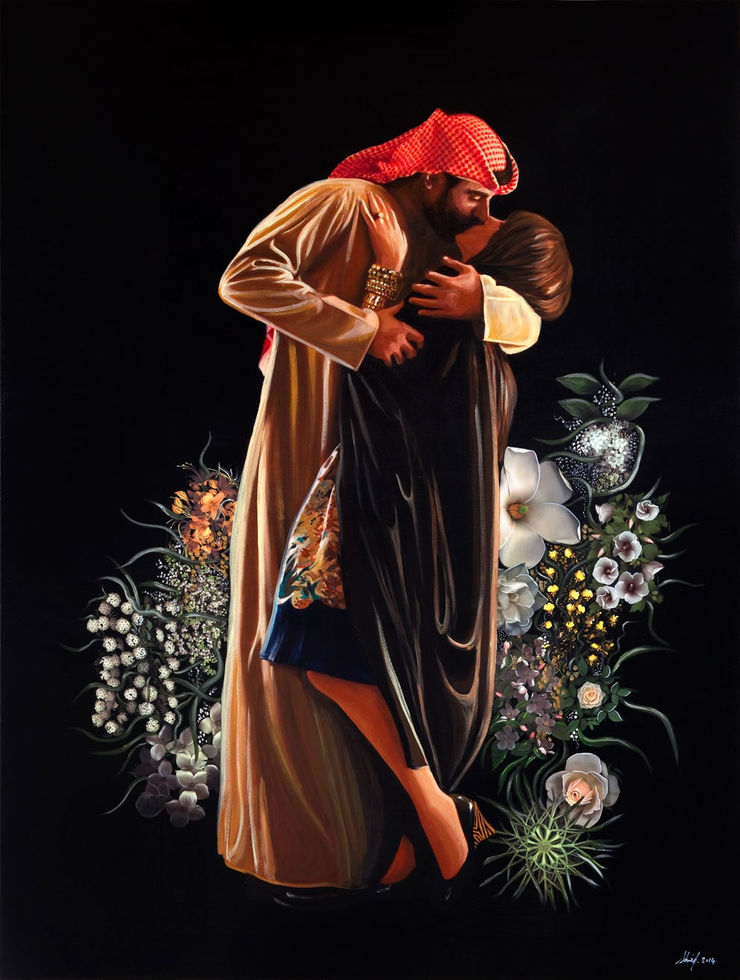 The King of Hearts, 2014 Mixed Media on Canvas 200 x 150 cm