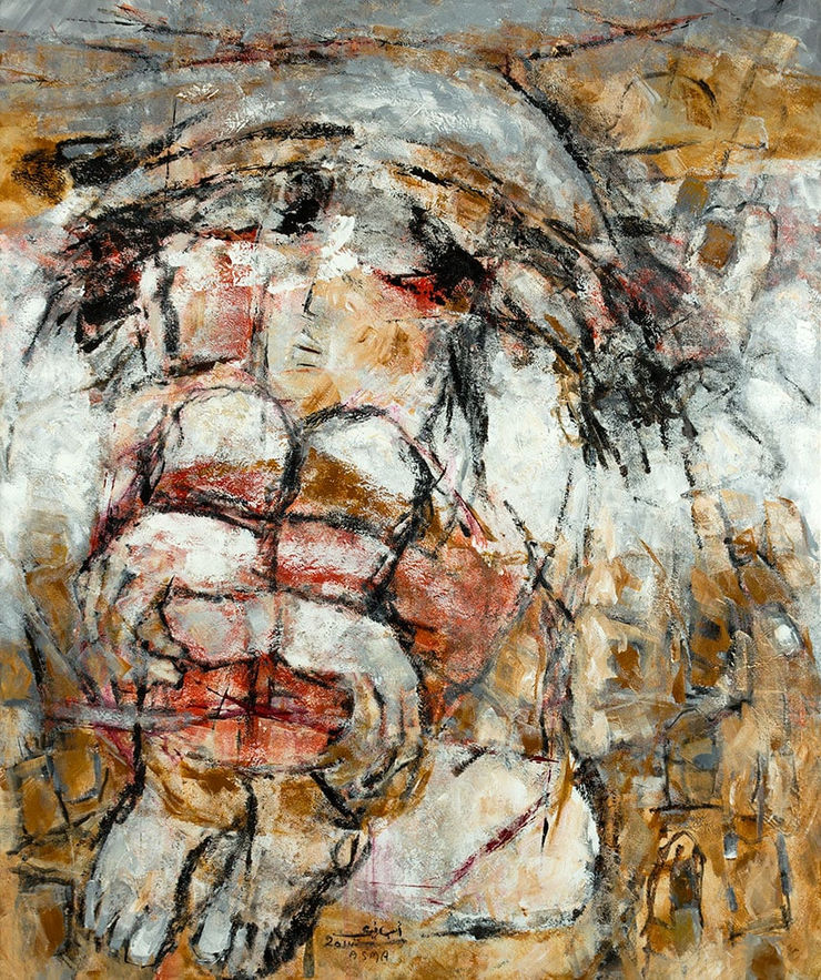 The Witness, 2014 Acrylic on canvas 120 x 100 cm