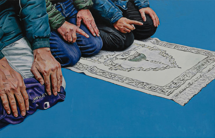 Untitled, 2023 Acrylic on linen 96 x 150 cm