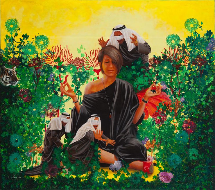 The Dates of Wrath, 2012 Mixed Media on Wood 150 x 170 cm