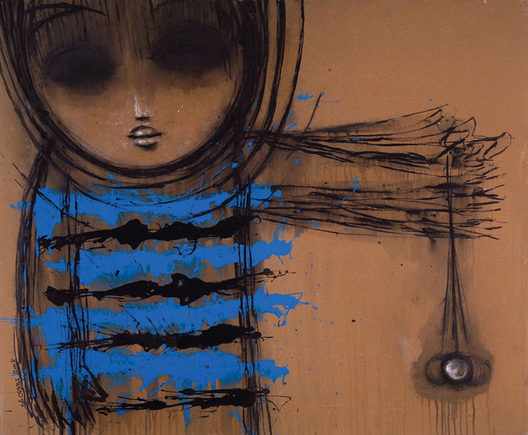 Self Portrait, 2008 Mixed Media on Canvas 120 x 145 cm