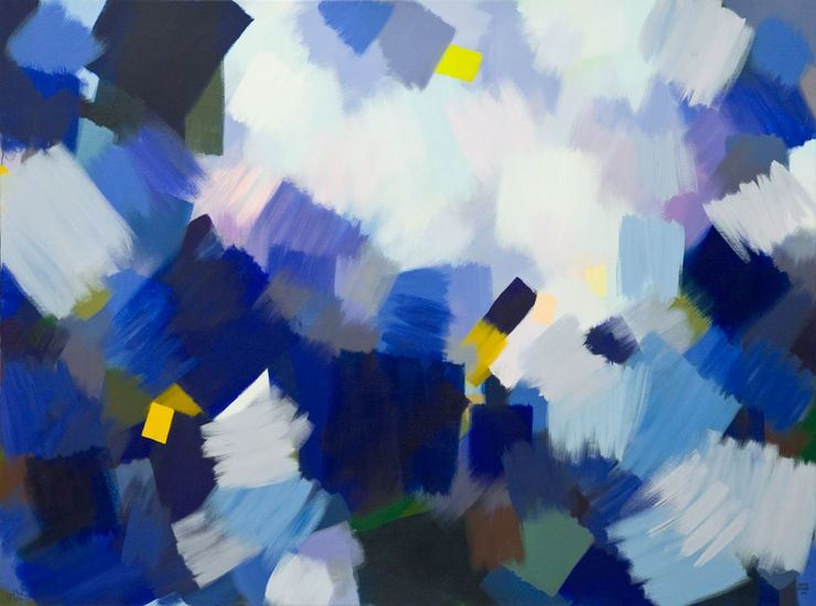 Mountains Between, 2015 Acrylic on linen canvas 153 x 203 cm
