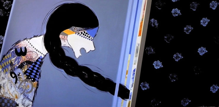 My Name is Jerusalem, 2011 Acrylic on Canvas 140 x 300 cm