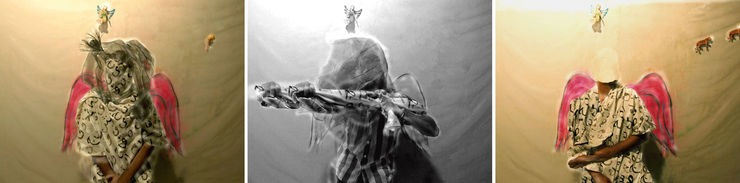 Performance #43, 2013 Lambda Print Edition of 2 + 1 AP 100 x 399 cm (Triptych)