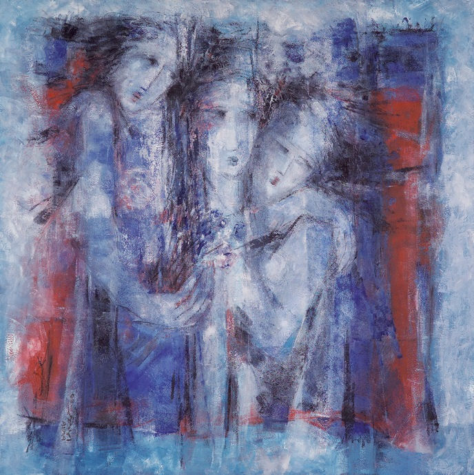 Untitled, 2008 Oil & Acrylic on canvas 120 x 120 cm